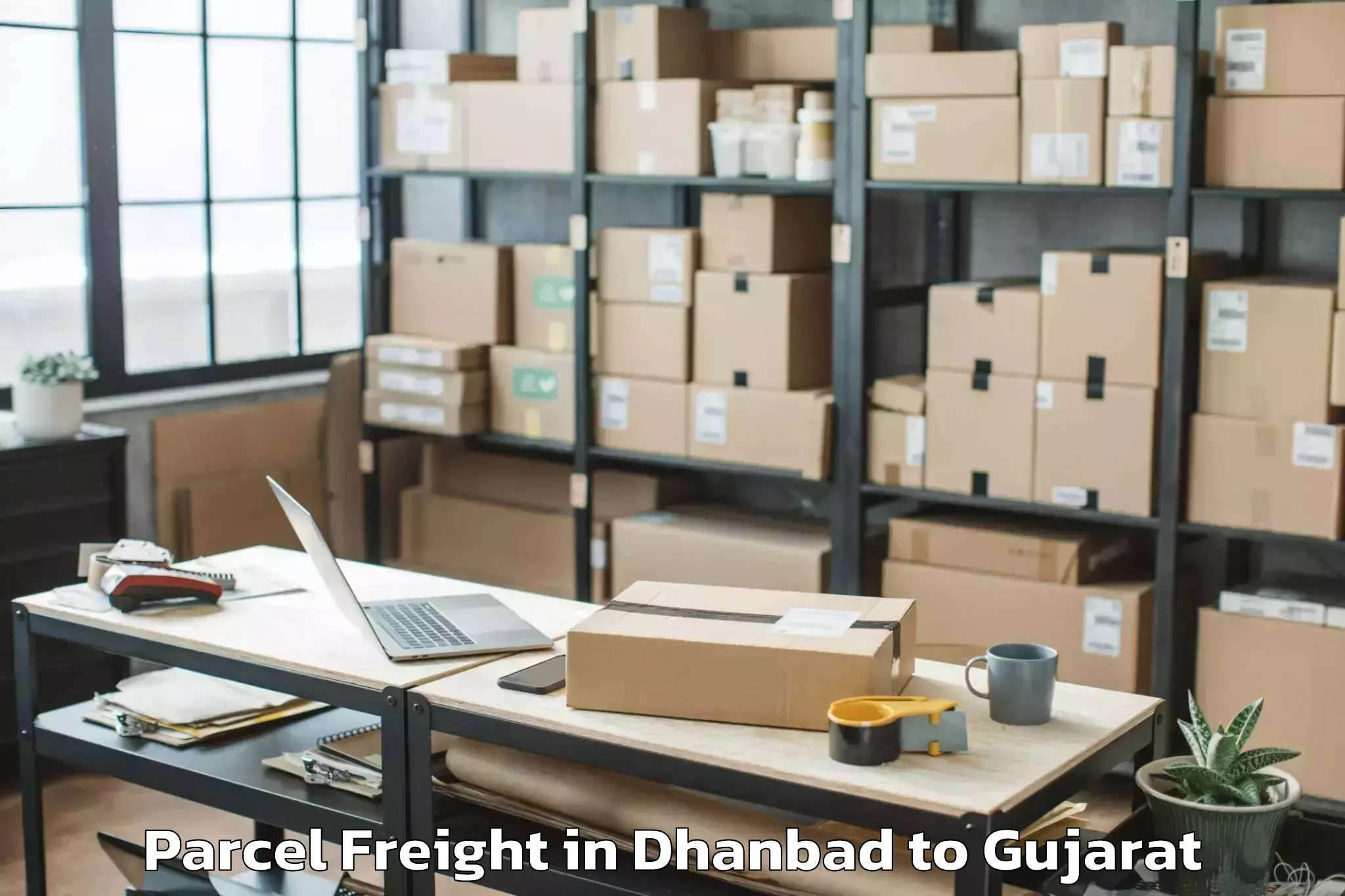 Book Dhanbad to Savli Parcel Freight Online